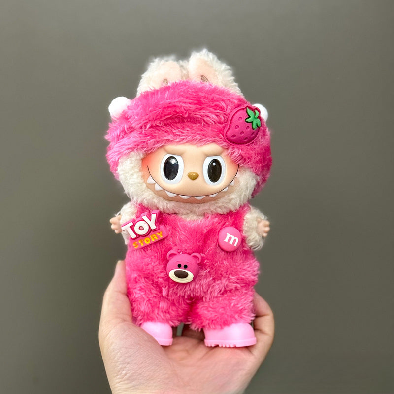 (only-clothes) Suitable for Labubu Doll Clothes First Second Third Generation Labubu Clothes 17cm Vinyl Pendant Doll Set