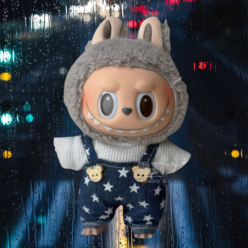 (only-clothes) Suitable for Labubu Doll Clothes Labubu Plush Vinyl Sitting Party First Second Third Generation Dress Set