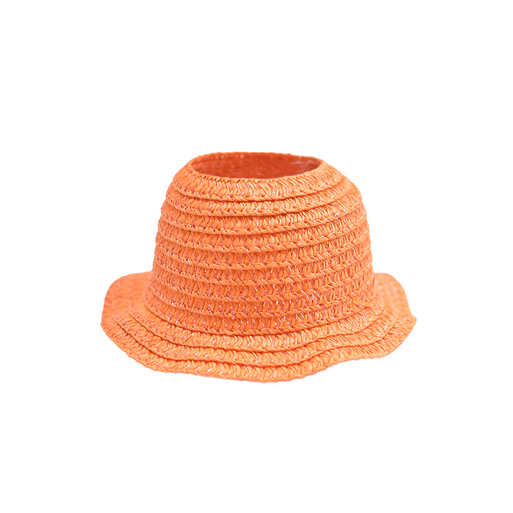 (only-clothes) LABUBU Doll Hat LABUBU Straw Hat First Second Third Generation Blind Box Earless Doll Hat Open Top Sitting Party Hat