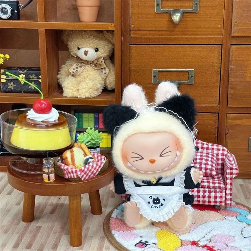 (only-clothes) Labubu Doll Clothes Labubu Dress First and Second Generation Accessories Vinyl Doll 10cm Cotton Doll Clothes Wearable