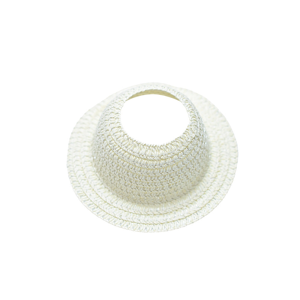 (only-clothes) LABUBU Doll Hat LABUBU Straw Hat First Second Third Generation Blind Box Earless Doll Hat Open Top Sitting Party Hat