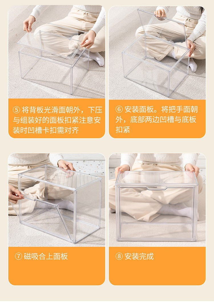 Labubu Bubble Mart Compatible Vinyl Protective Dust Cover Acrylic High Transparency Labubu Blind Box Display Case Cabinet