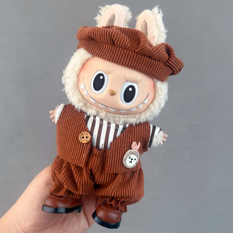 (only-clothes) Suitable for Labubu Doll Clothes Labubu Plush Vinyl Sitting Party First Second Third Generation Dress Set