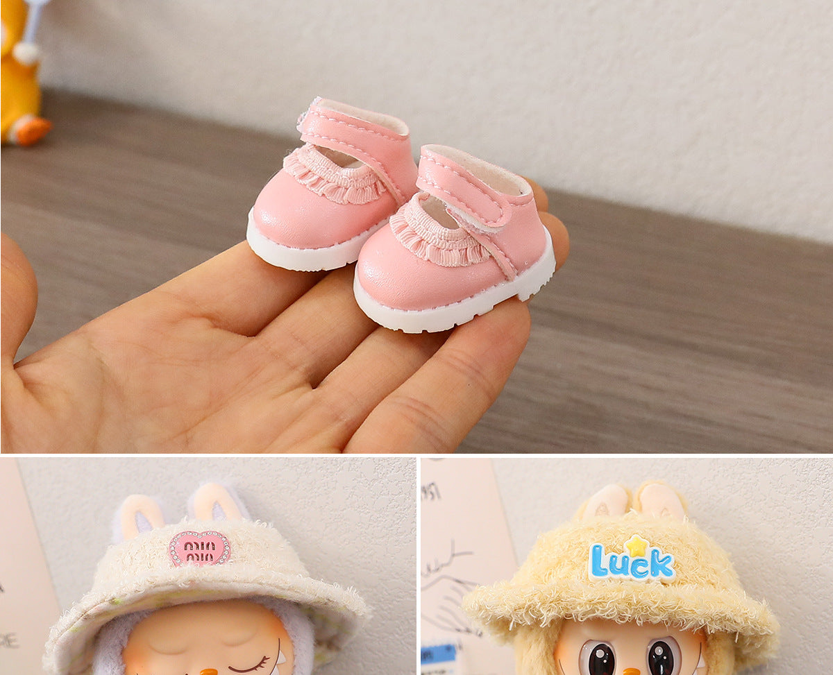 (only-clothes) Suitable for Labubu Doll Shoes Collection First Second Third Generation Keychain Blind Box Labubu Shoes Dress-Up Toy Shoes Only