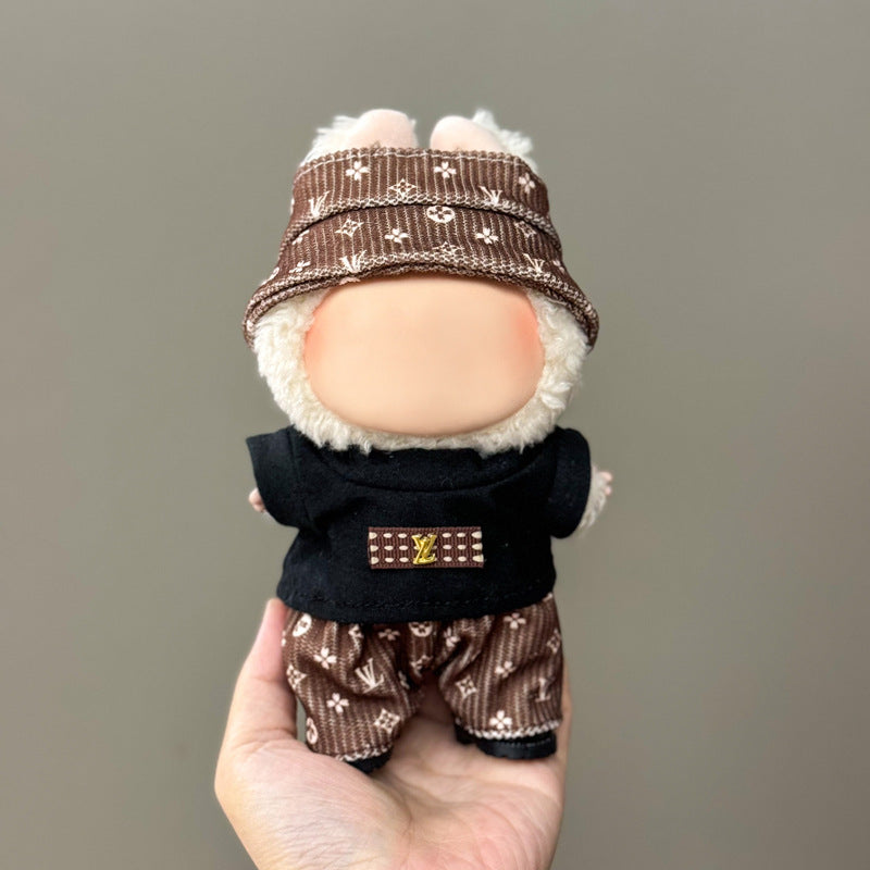 (Only-Clothes) Clothes Only Suitable for Generation Second Generation and Third Generation Pull Clothes 17cm Blind Box Pendant Trendy Vinyl Doll Cloth Ragdoll
