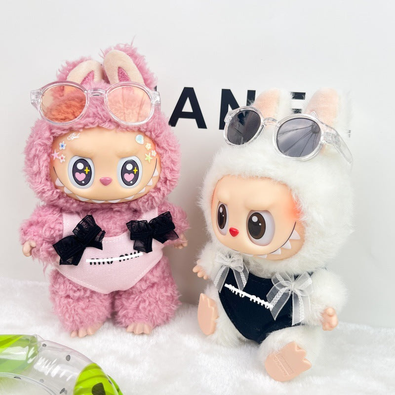 (only-clothes) Labubu Doll Clothes Accessories Miumiu Swimsuit Set Vinyl Blind Box First Second Third Generation Labubu Clothes Replacement