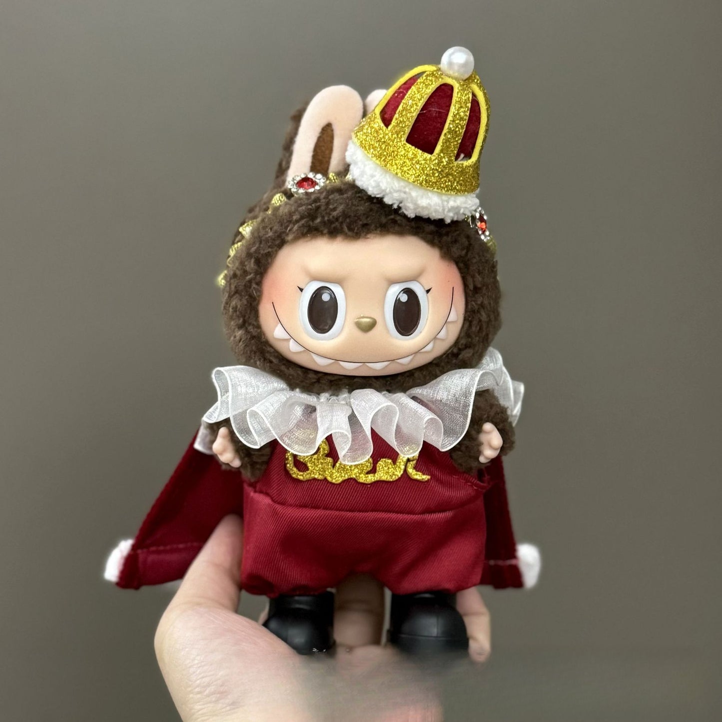 (only-clothes) Suitable for Labubu Doll Clothes First Second Third Generation Labubu Clothes 17cm Vinyl Pendant Doll Set