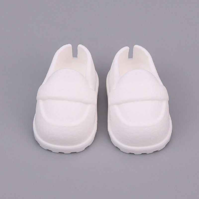 Shoes Suitable for Labubu Shoes 1/6 BJD 10/ 15cm Cotton Doll Leather Texture Shoes Toy