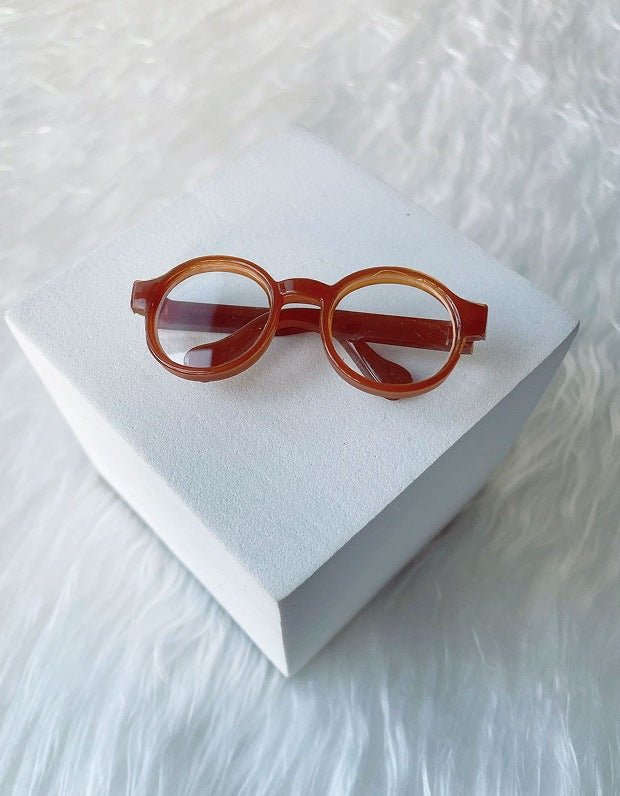 (only-clothes) Manufacturer Supply 6.5CM Glasses Self-Deprecating Bear Glasses Labubu Glasses Cotton Doll Glasses