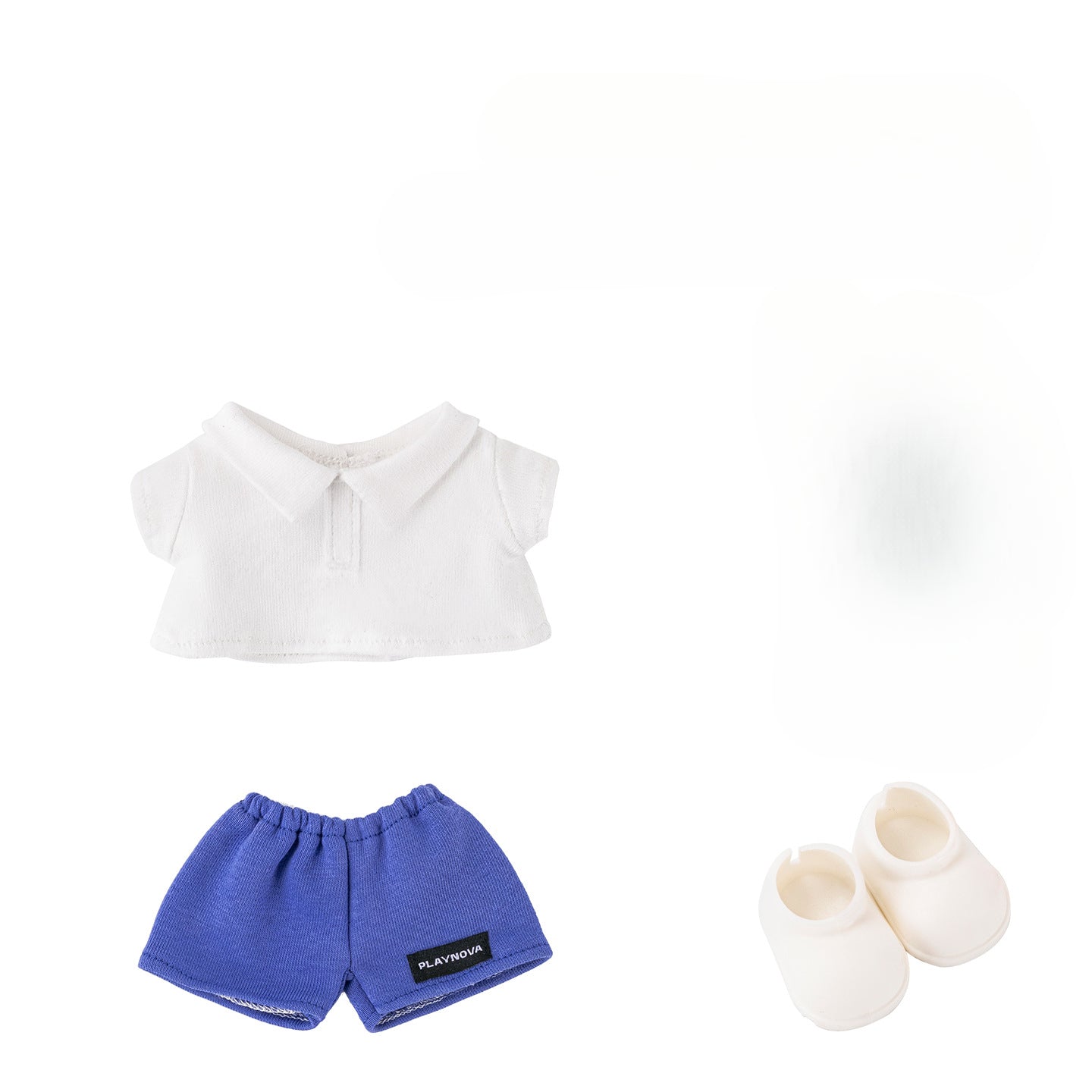 (only-clothes) POLO Short Sleeve Series Set Suitable for Labubu Macaron Sitting Clothes Labubu 17cm First Generation Doll Clothes