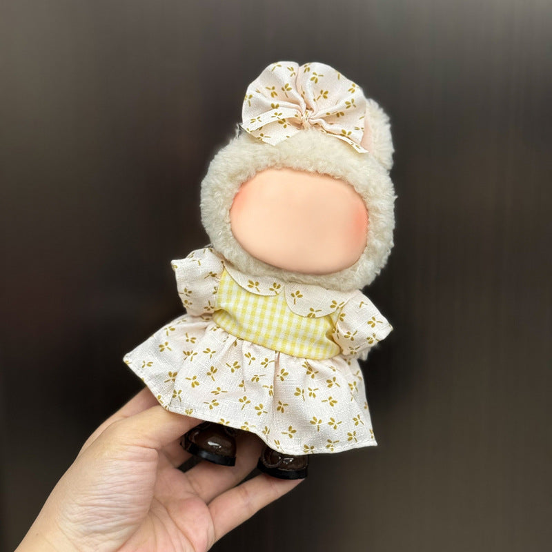 (Only-Clothes) Clothes Only Suitable for Generation Second Generation and Third Generation Pull Clothes 17cm Blind Box Pendant Trendy Vinyl Doll Cloth Ragdoll