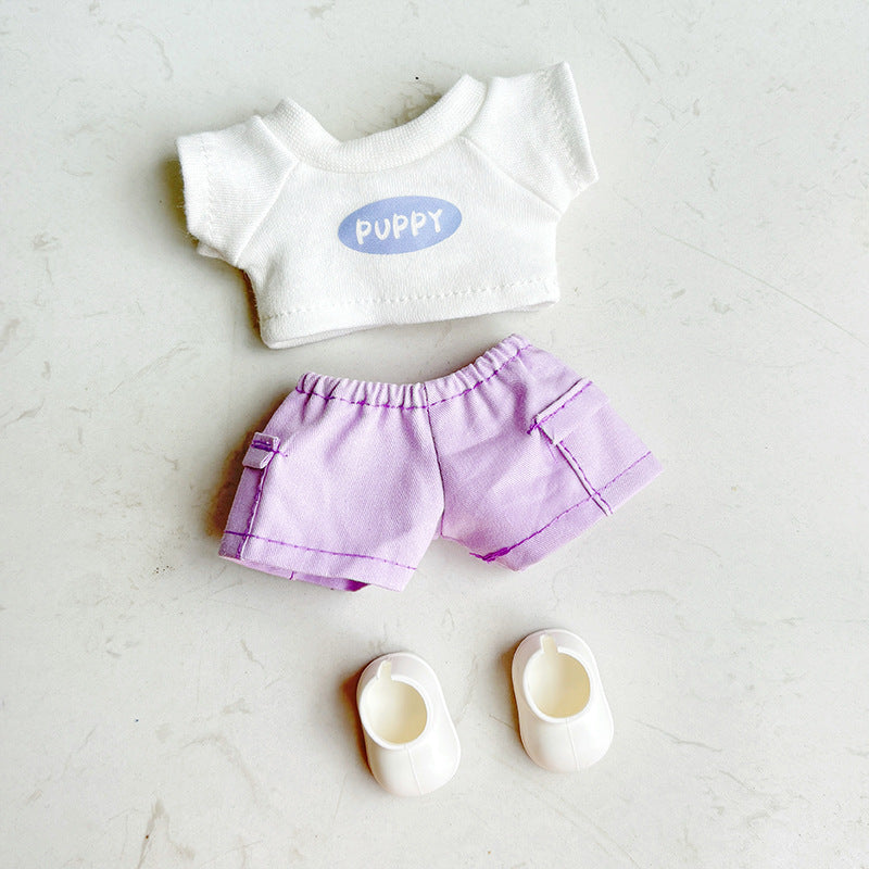 (Only-Clothes) Labubu Doll Clothes Sports Series Three Generations Clothes Suit Tennis Sportswear Cute Automobiles Curtain Soft Toy Accessories