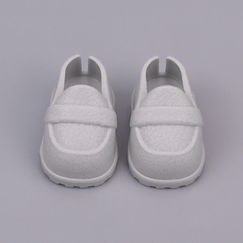Shoes Suitable for Labubu Shoes 1/6 BJD 10/ 15cm Cotton Doll Leather Texture Shoes Toy