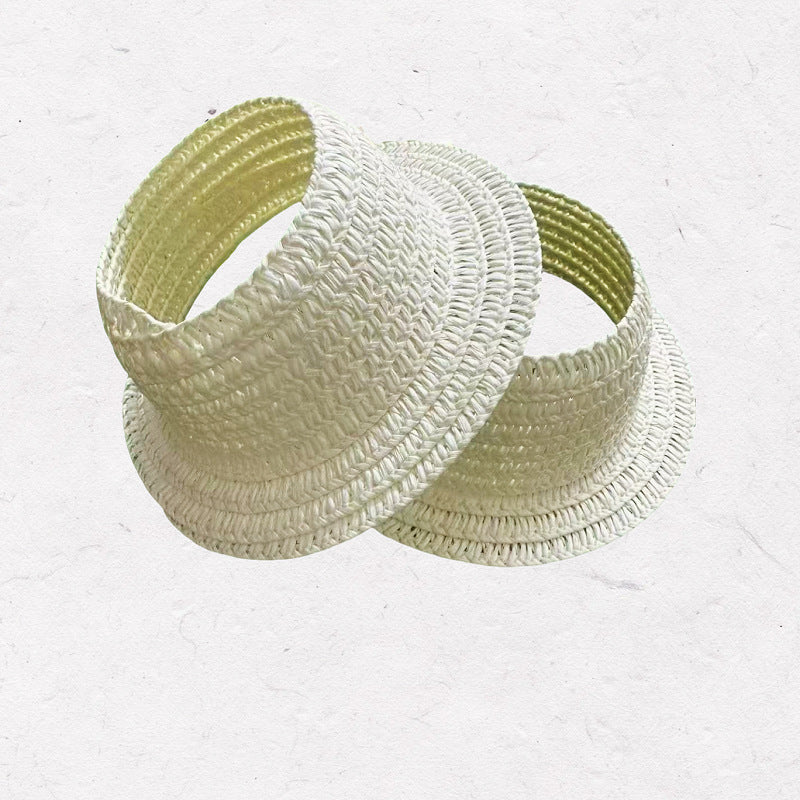 (only-clothes) Labubu Open Top Straw Hat Woven Hat Party Costume Accessories Pastoral Style Labubu Baby Clothes Decoration Accessories