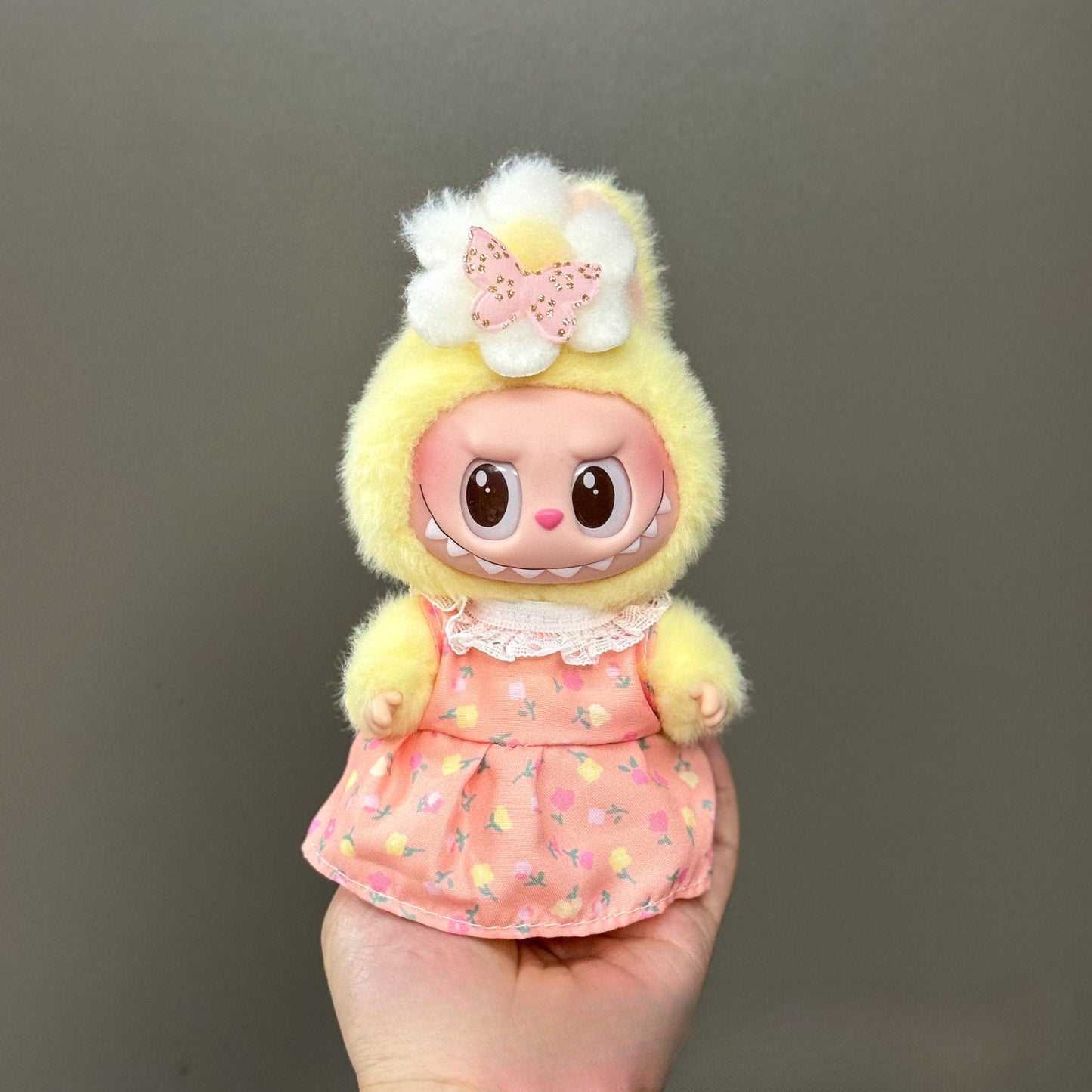 (only-clothes) Suitable for Labubu Doll Clothes 123 Generation Labubu Clothes 17cm Pendant Plush Doll Outfit Dress