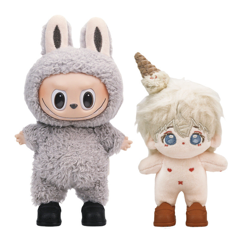 Shoes Suitable for Labubu Shoes 1/6 BJD 10/ 15cm Cotton Doll Leather Texture Shoes Toy