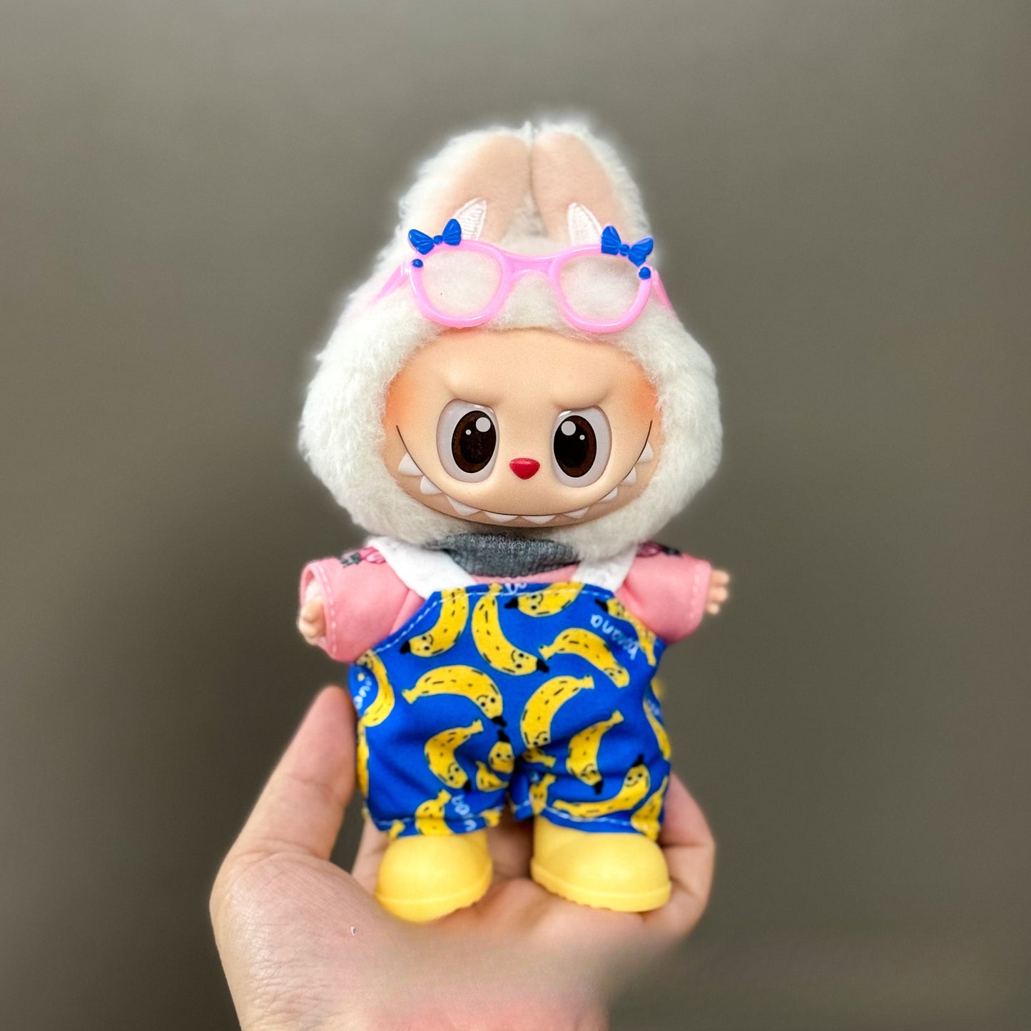 (only-clothes) Suitable for Labubu Doll Clothes First Second Third Generation Labubu Clothes 17cm Vinyl Pendant Doll Set