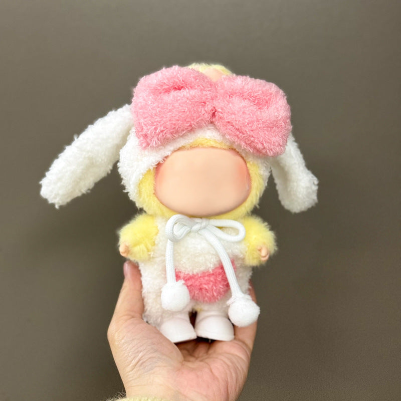 (Only-Clothes) Clothes Only Suitable for Generation Second Generation and Third Generation Pull Clothes 17cm Blind Box Pendant Trendy Vinyl Doll Cloth Ragdoll
