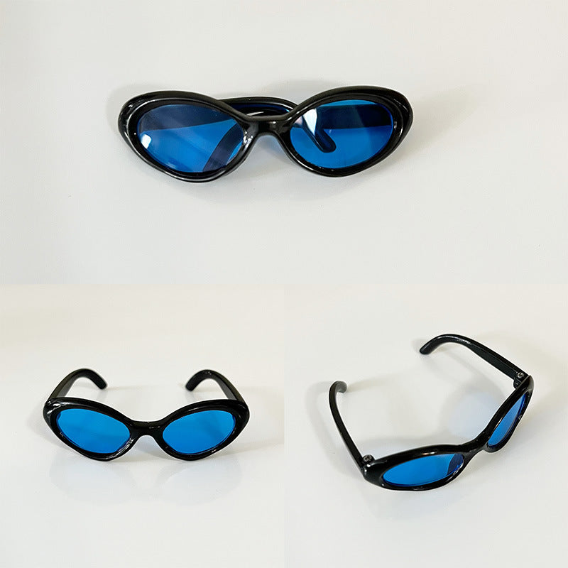 (Only-Clothes) Width 6.5cm Glasses Automobiles Curtain Cloth Labubu Sunglasses Vinyl Blind Box Doll Doll Accessories Cotton Doll Accessories