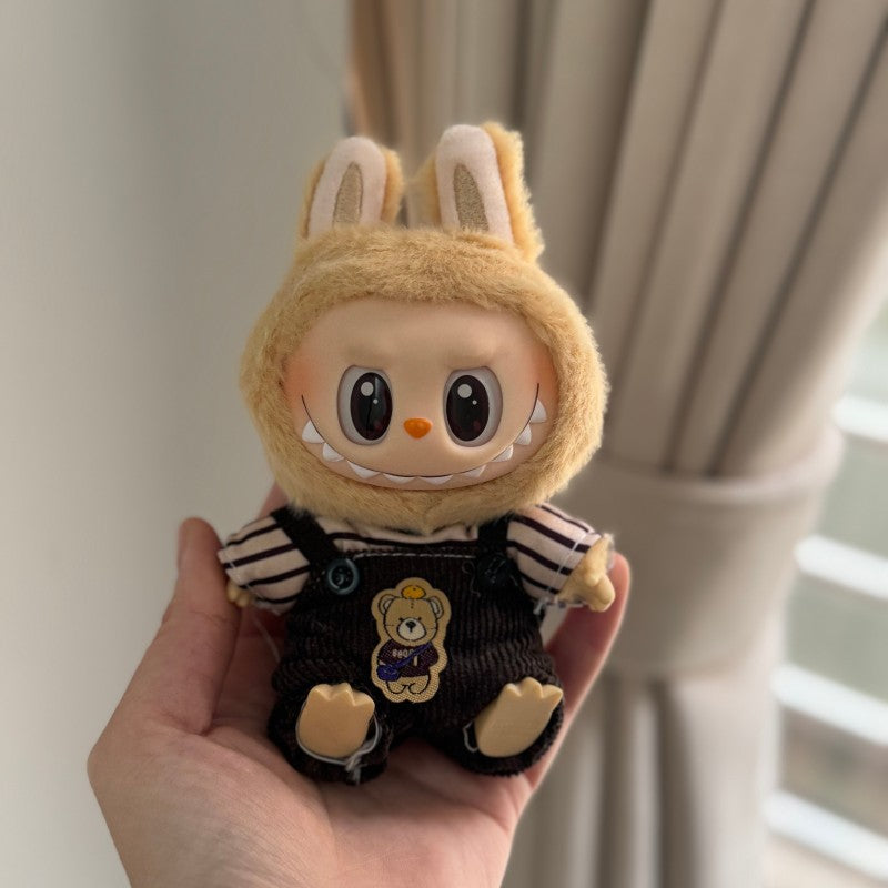 (only-clothes) 17cm Labubu Mickey Family Labubu Baby Clothing Replacement Outfit First Generation Macaron Second Generation Sitting Sitting