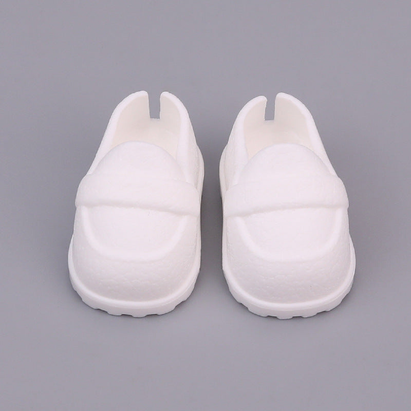 Shoes Suitable for Labubu Shoes 1/6 BJD 10/ 15cm Cotton Doll Leather Texture Shoes Toy