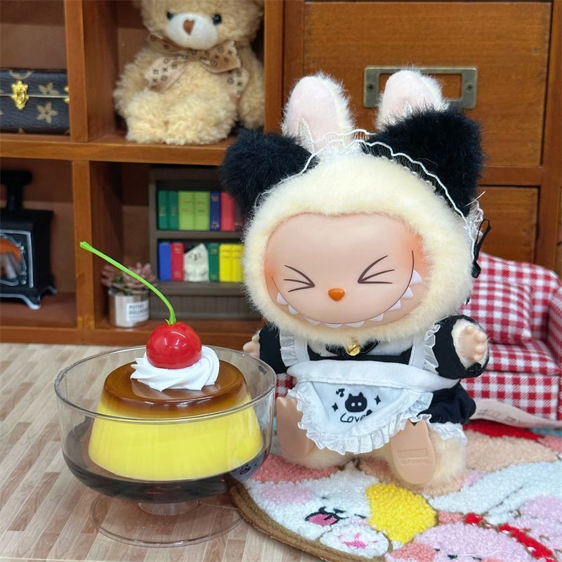 (only-clothes) Labubu Doll Clothes Labubu Dress First and Second Generation Accessories Vinyl Doll 10cm Cotton Doll Clothes Wearable