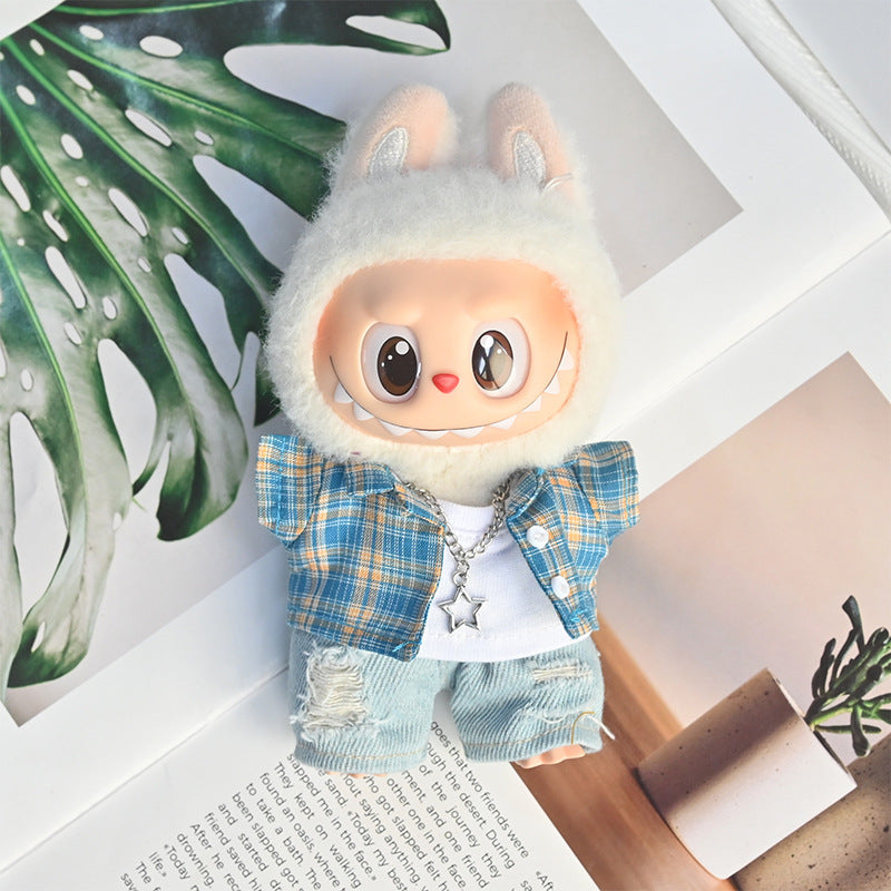 (only-clothes) In Stock Instant Delivery Labubu Clothes Labubu Doll Clothes Macaron Trendy Brand Doll Clothes High Quality