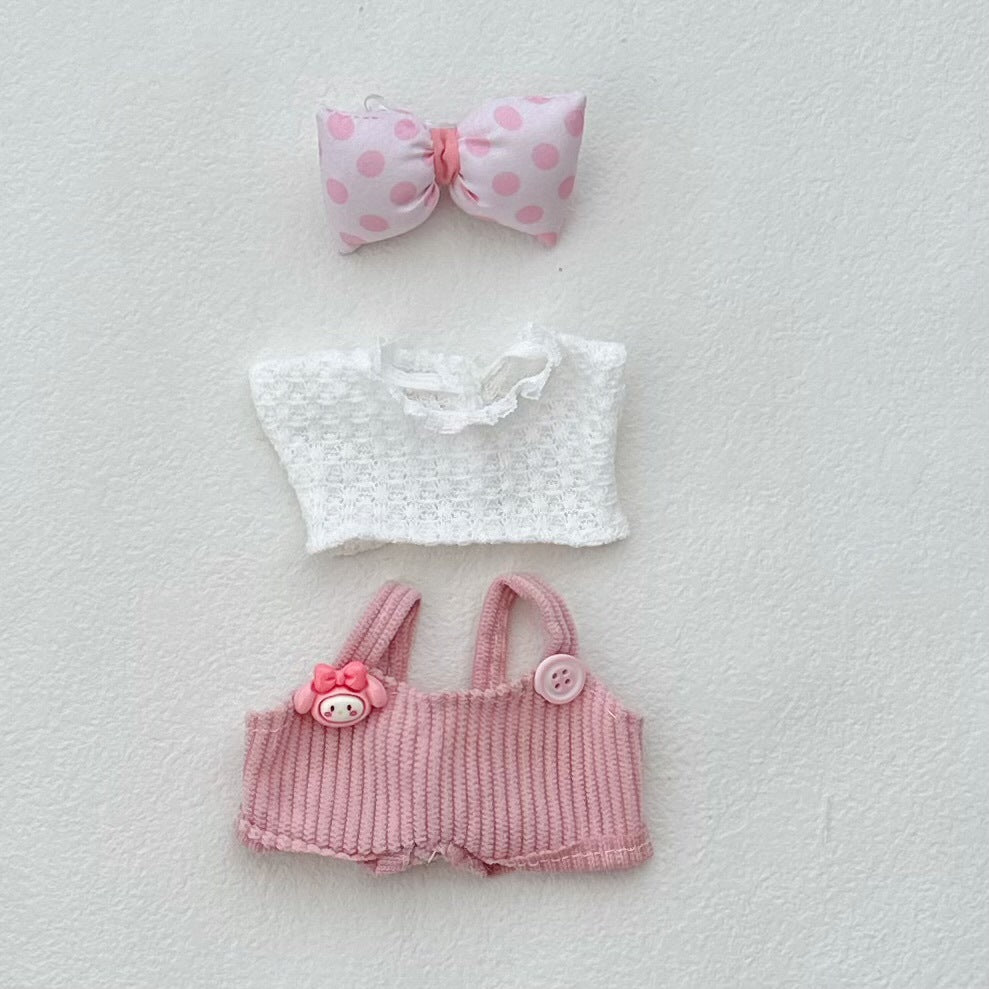 Clothes Only Suitable for 17cm Labubu Vinyl Doll Plush Toys and Other Wearable Outfit Changeable Toys