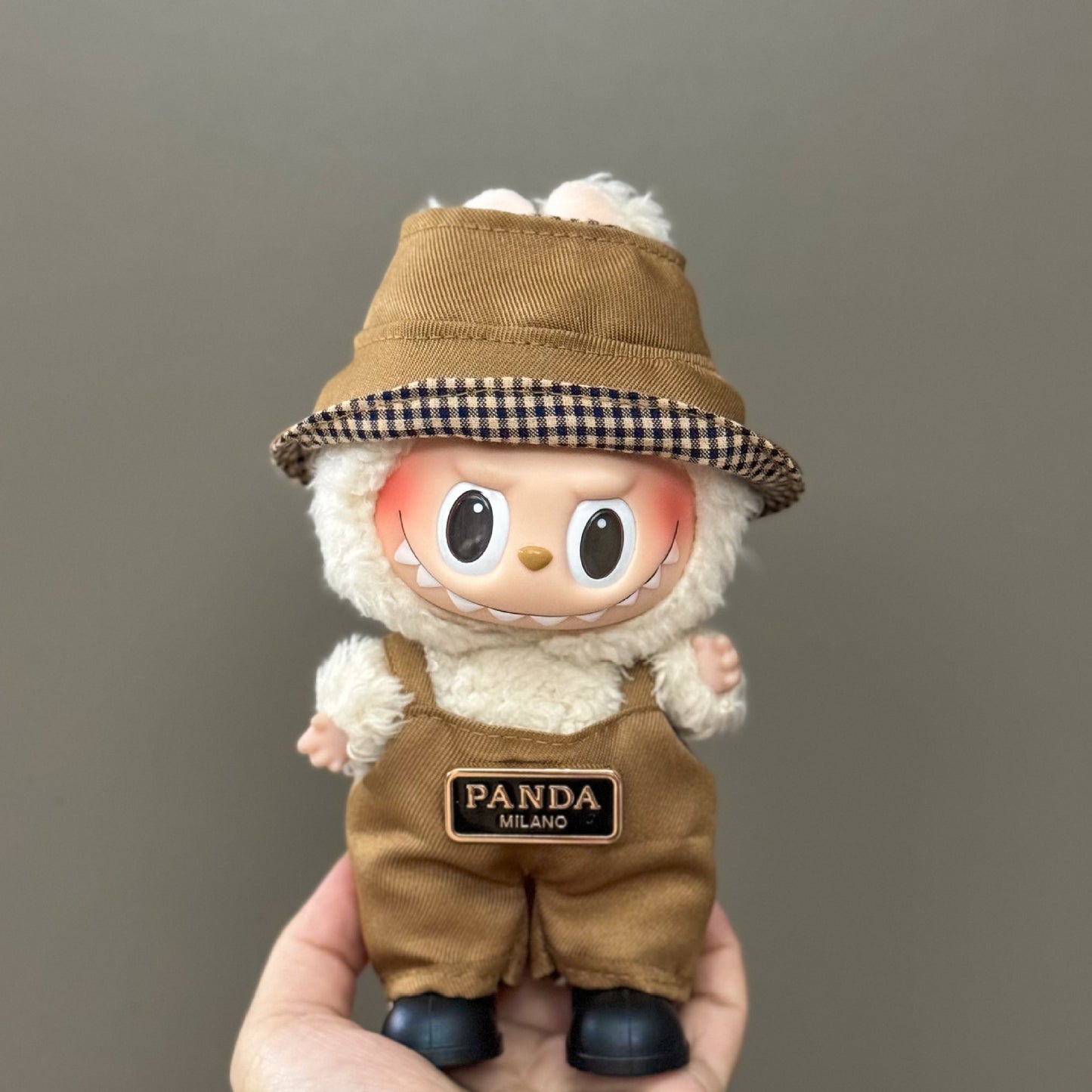 (only-clothes) Suitable for Labubu Plush Doll Clothes First and Second Generation 17cm Pendant Plush Toy Clothes Set Dress