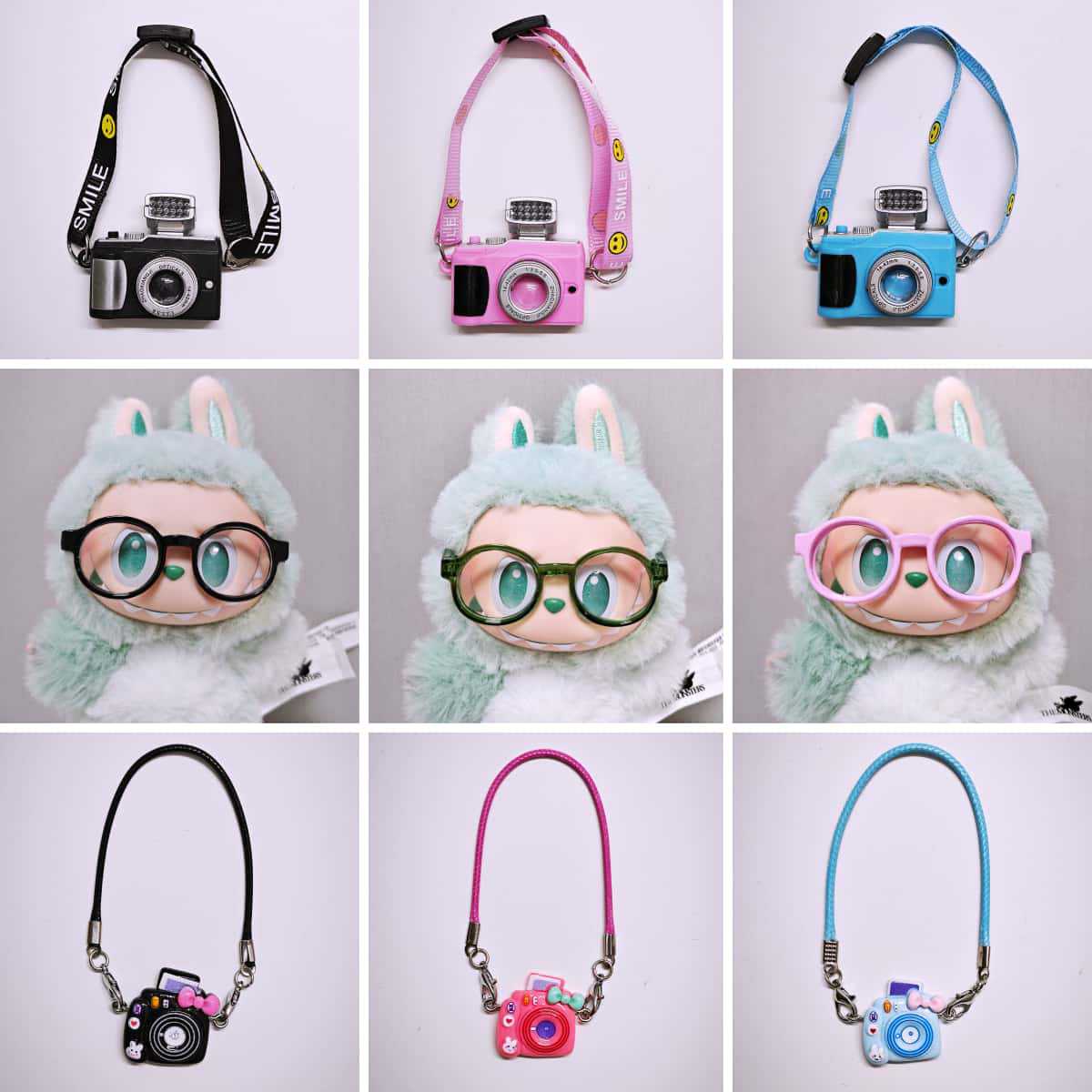 (only-clothes) First Generation Second Generation Third Generation Labubu Glasses Accessories Labubu Transparent Glasses Sunglasses Accessories 15cm 17cm