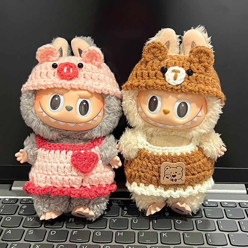 (only-clothes) Labubu Doll Clothes Labubu First Generation Third Generation Sitting Party Clothes Doll Replacement Dress Original Doll Clothes