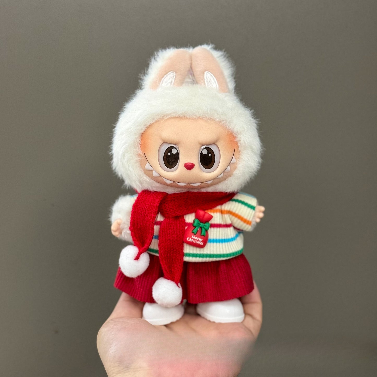 (only-clothes) Suitable for Labubu Doll Clothes 123 Generation Labubu Clothes 17cm Pendant Plush Doll Outfit Dress