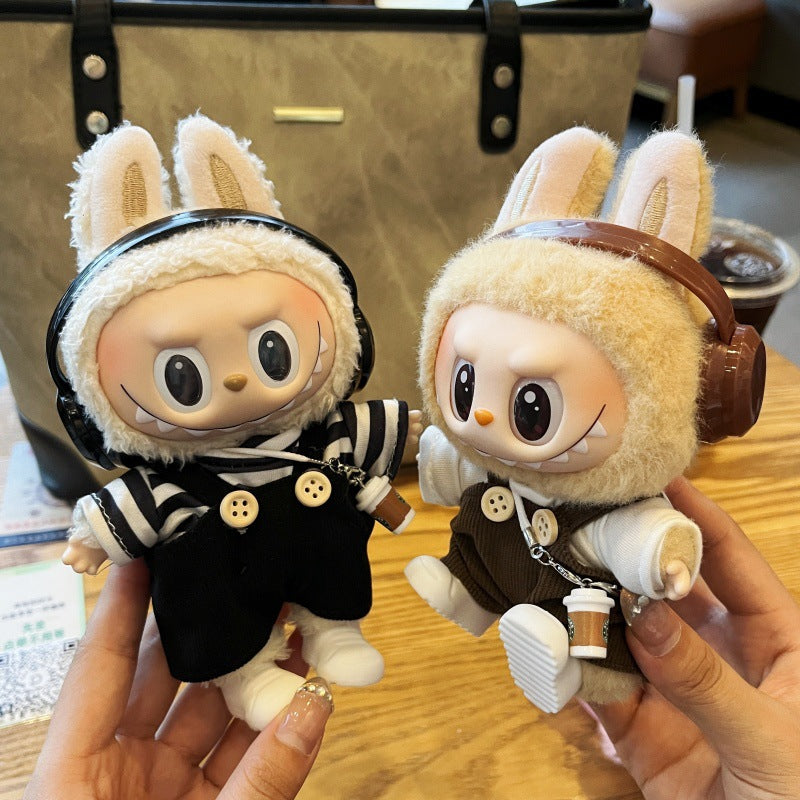 (only-clothes) Labubu Third Generation Baby Clothes Bottle Strap Pants Camera Doll First and Second Generation Labubu Plush Toy Clothes Doll Not Included