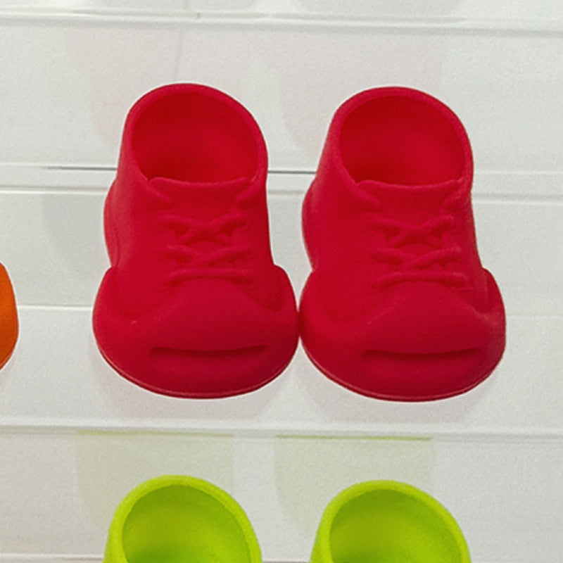 Labubu Accessories Wearable Rubber Shoes Open Mouth Smiling Sneakers Suitable for Labubu Dolls Shoes First Second Third Generation 17cm Trendy
