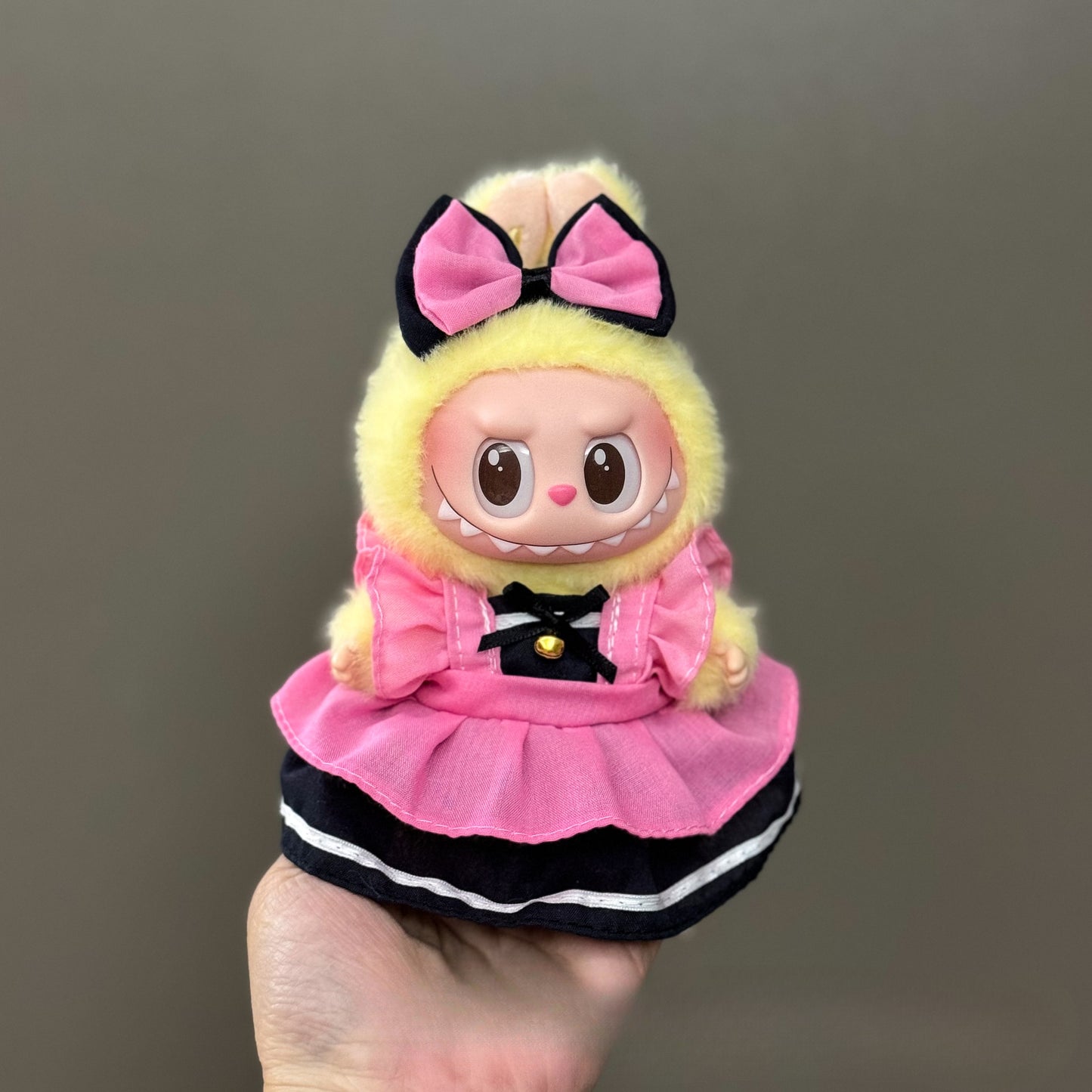 (only-clothes) Suitable for Labubu Doll Clothes 123 Generation Labubu Clothes 17cm Pendant Plush Doll Outfit Dress
