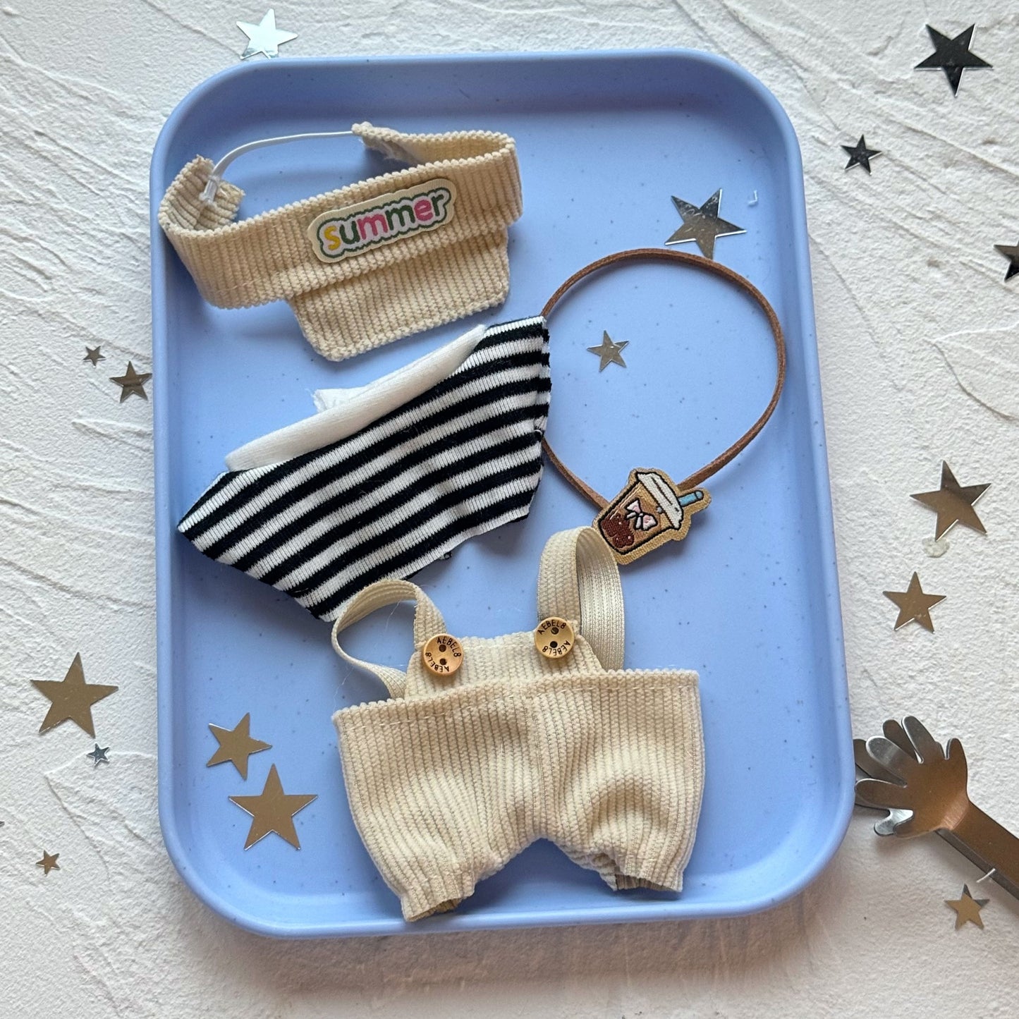 Clothes Only Suitable for 17cm Labubu Vinyl Doll Plush Toys and Other Wearable Outfit Changeable Toys