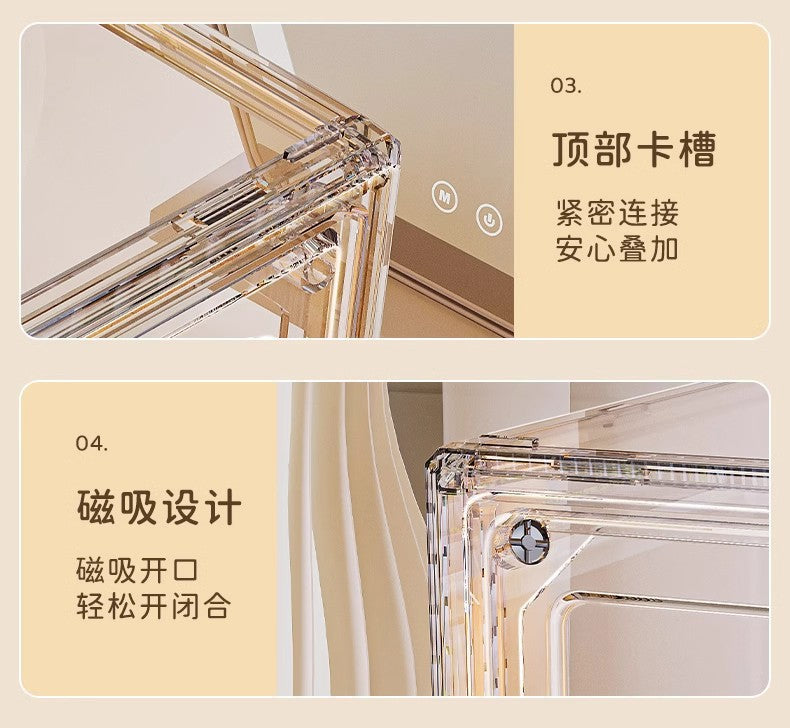 Labubu Bubble Mart Compatible Vinyl Protective Dust Cover Acrylic High Transparency Labubu Blind Box Display Case Cabinet