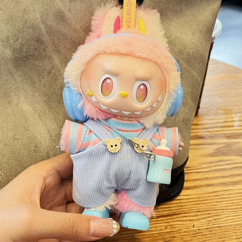 (only-clothes) Labubu Third Generation Baby Clothes Bottle Strap Pants Camera Doll First and Second Generation Labubu Plush Toy Clothes Doll Not Included