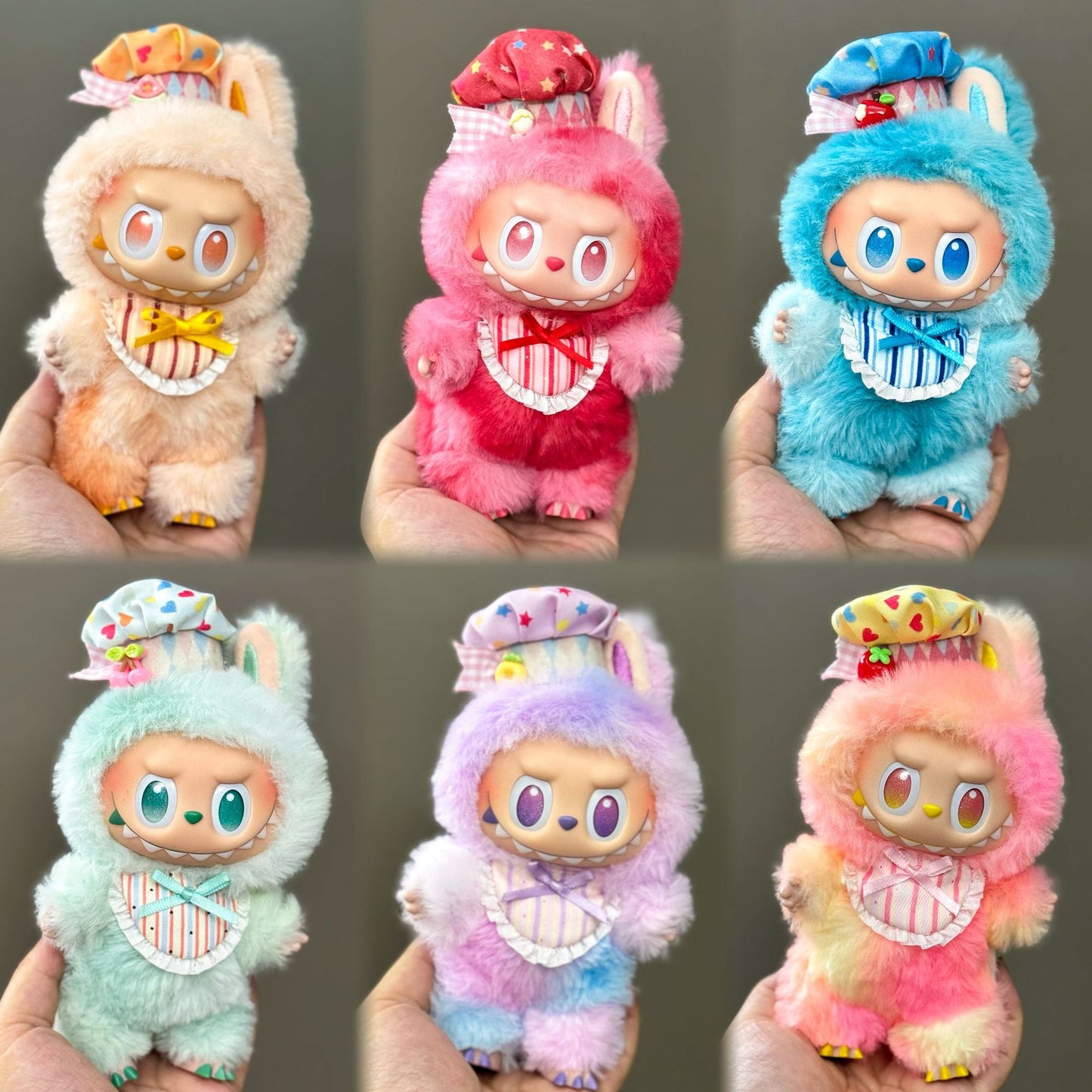 (only-clothes) Suitable for Labubu Doll Clothes First Second Third Generation Labubu Clothes 17cm Vinyl Pendant Doll Set
