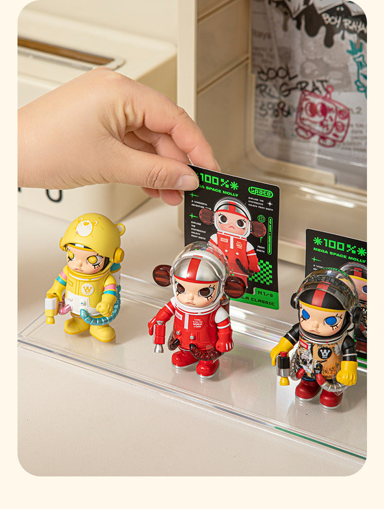 Labubu Display Box Wall-Mounted Labubu Vinyl Doll Storage Box Cotton Doll Plush Toy Transparent Doll Cabinet