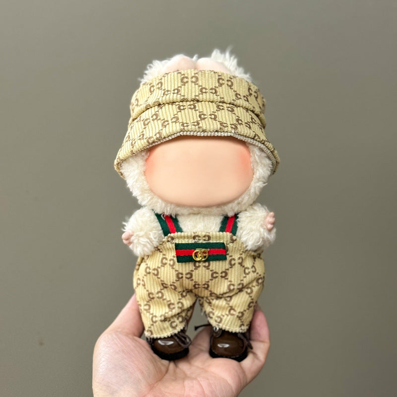 (Only-Clothes) Clothes Only Suitable for Generation Second Generation and Third Generation Pull Clothes 17cm Blind Box Pendant Trendy Vinyl Doll Cloth Ragdoll