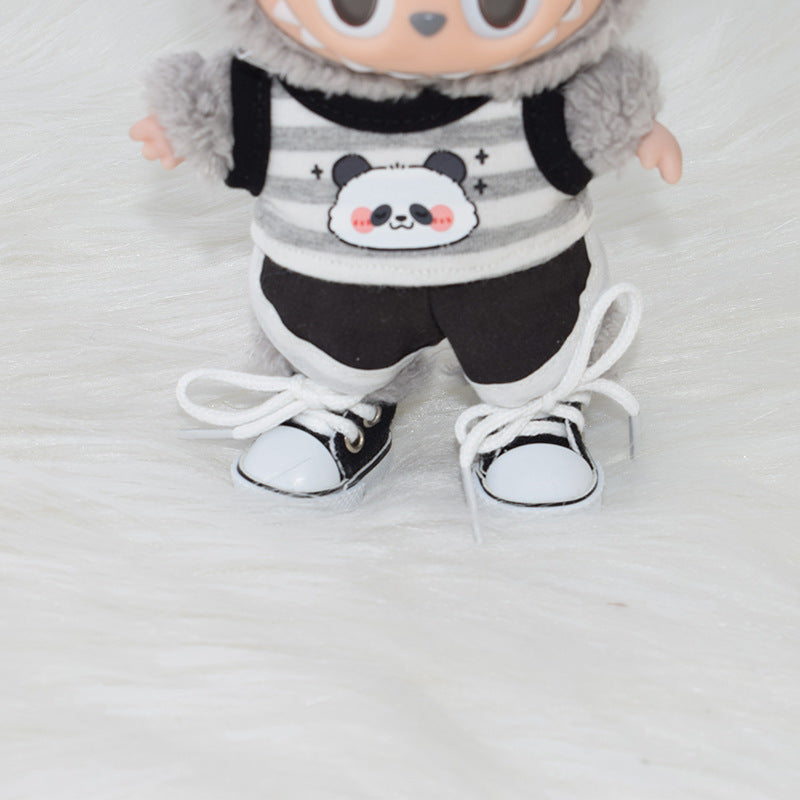 (only-clothes) Labubu Keychain Shoes 17CM Blind Box Labubu Dress-Up Toy Shoes 10CM Cotton Doll Shoes 3.8CM Shoes