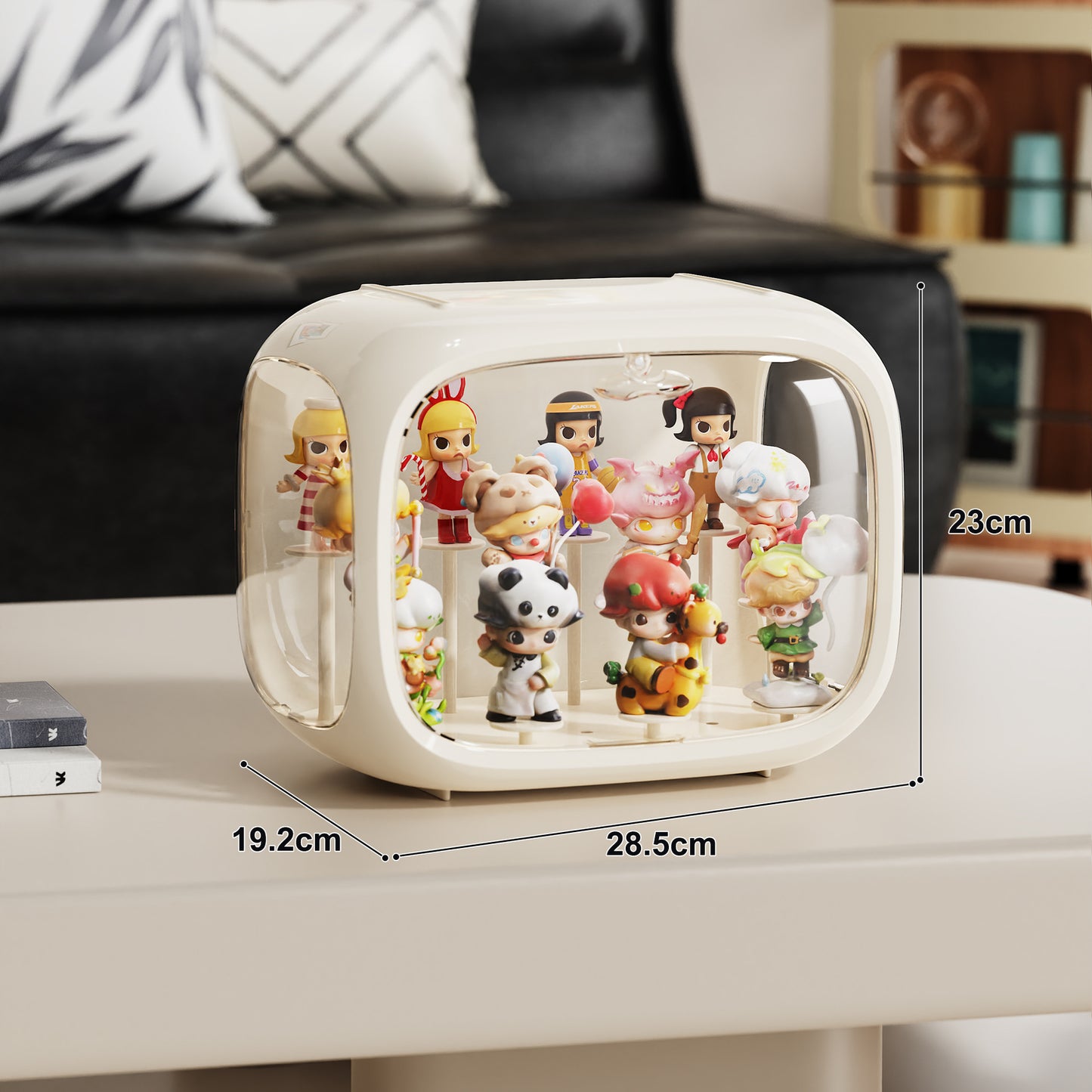 Space Capsule Labubu Blind Box Storage Box Transparent Bubble Mart White Box Display Figurine Display Stand