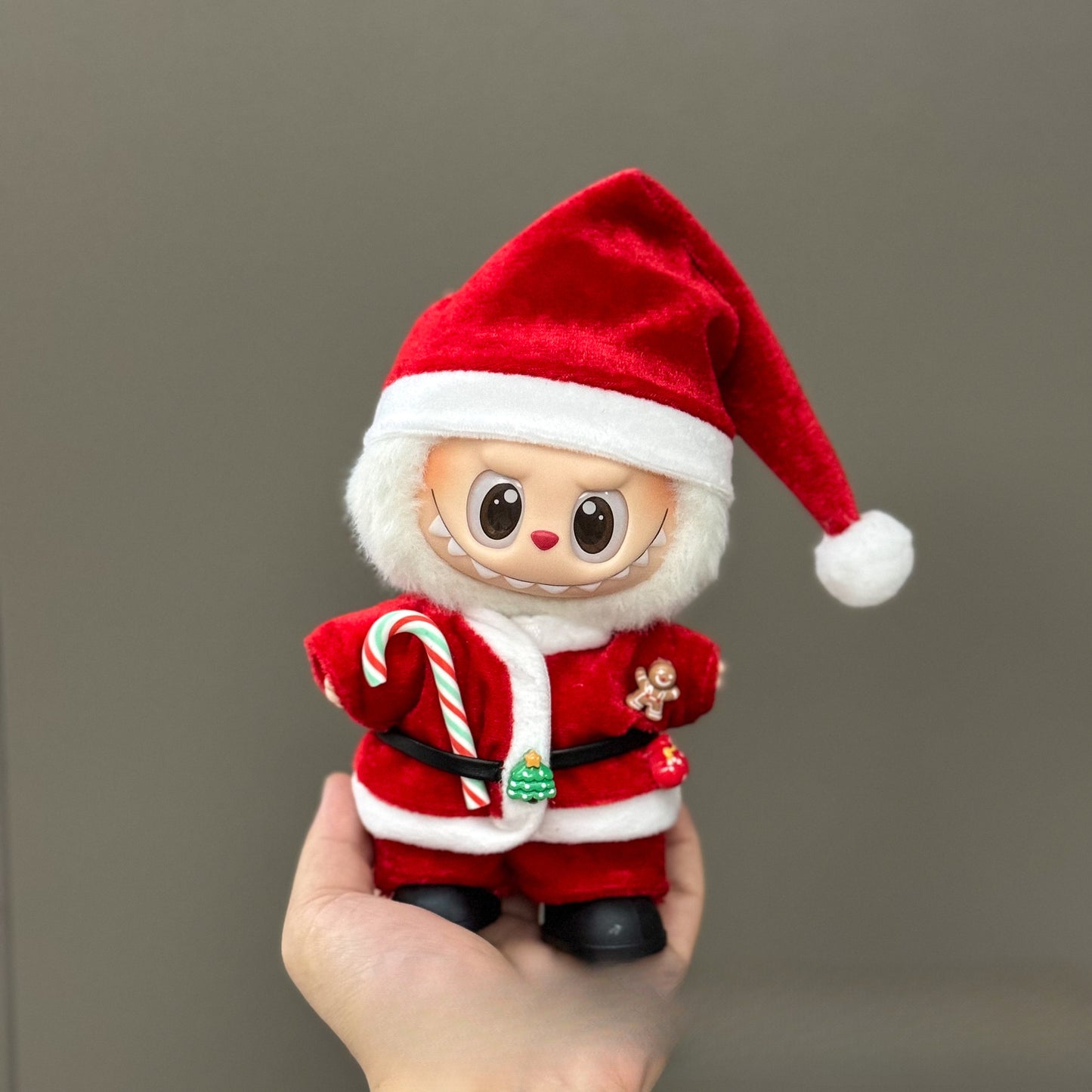 (only-clothes) Only Clothes Suitable for Labubu Doll Clothes First Second Third Generation Labubu Pendant Doll Wearable Christmas Doll Clothes Set