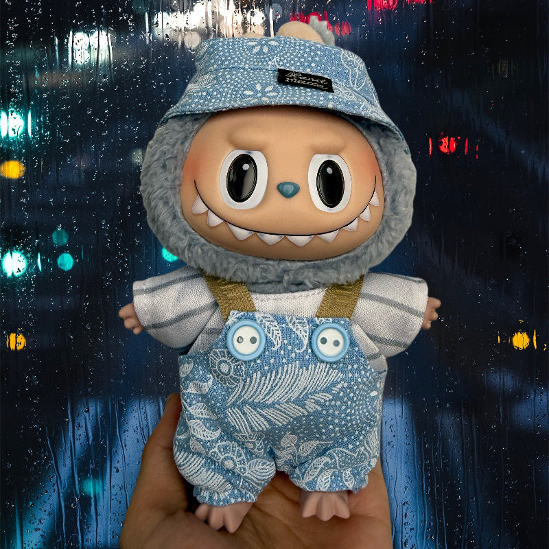 (only-clothes) Suitable for Labubu Doll Clothes Labubu Plush Vinyl Sitting Party First Second Third Generation Dress Set