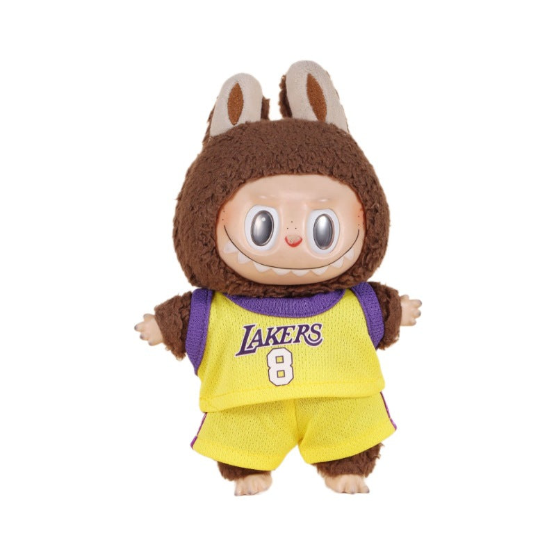 (only-clothes) Labubu Doll Clothes 17cm Labubu Clothes Heartbeat Macaron Vinyl Face Doll Clothes Wearable Replacement