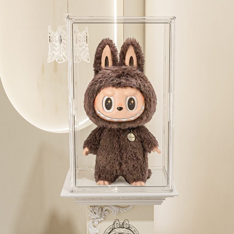 Labubu Chief Acrylic Display Box Labubu Dust Cover Figurine Box Storage Box Grand Angel Zimomo