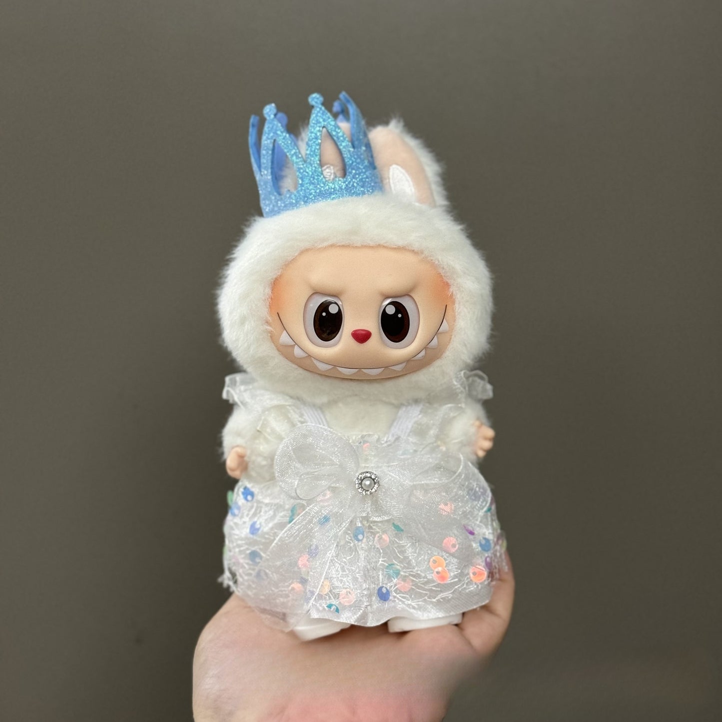 (only-clothes) Suitable for Labubu Doll Clothes 123 Generation Labubu Clothes 17cm Pendant Plush Doll Outfit Dress