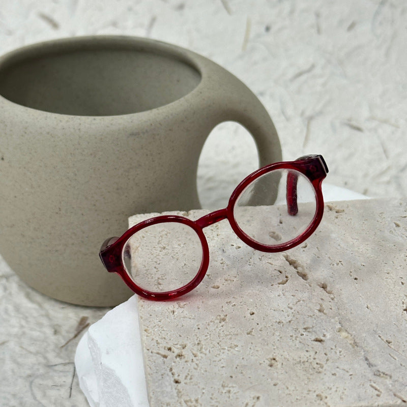 (only-clothes) Labubu Glasses EXO Doll Mini Glasses Toy Accessories 1/3 BJD Doll 60cm Leaf Loli 6.5 Length