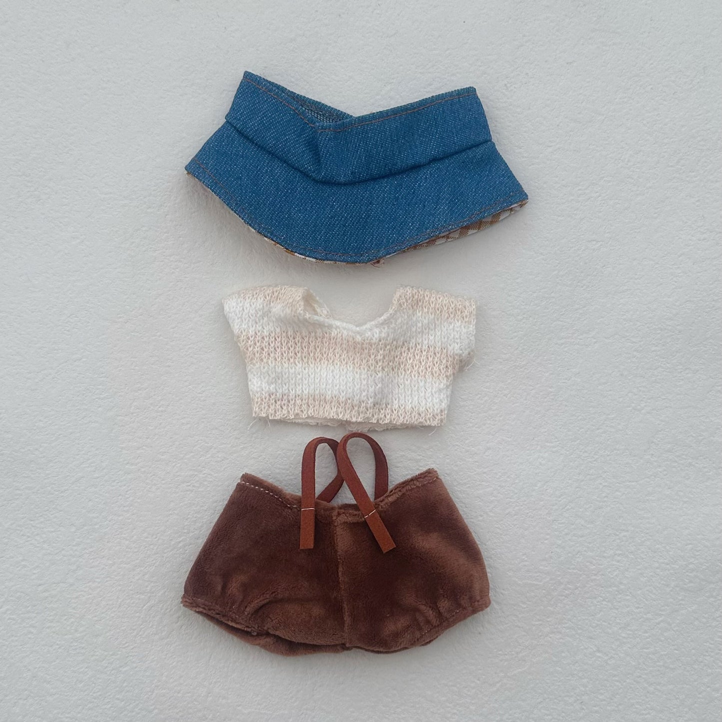 Clothes Only Suitable for 17cm Labubu Vinyl Doll Plush Toys and Other Wearable Outfit Changeable Toys